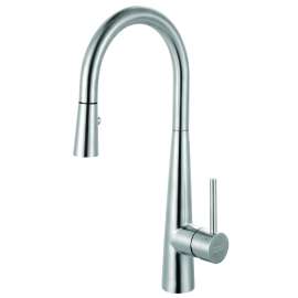 Franke Steel 16.7-In Single Handle Pull-Down Kitchen Faucet, Stl-Pr-304