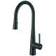Franke Steel 16.7-In Single Handle Pull-Down Kitchen Faucet In Industrial Black, Stl-Pr-Ibk