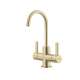 Franke 8.75-In Double Handle Hot And Cold Water Filtration Faucet In Gold, Unj-Hc-Gld