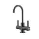 Franke 8.75-In Double Handle Hot And Cold Water Filtration Faucet In Industrial Black, Unj-Hc-Ibk