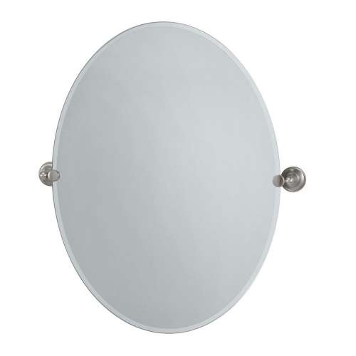 Tiara 4339LG Large Oval Mirror in Satin Nickel
