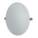 Tiara 4339LG Large Oval Mirror in Satin Nickel