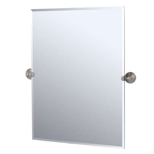 Rectangular Mirror in Satin Nickel