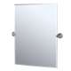 Rectangular Mirror in Satin Nickel