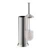 Toilet Brush Holders with Brush in Satin Nickel