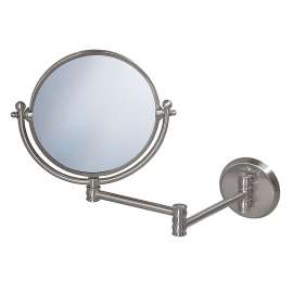 7-1/2in Diameter Swinging Adjustable Wall Mirror