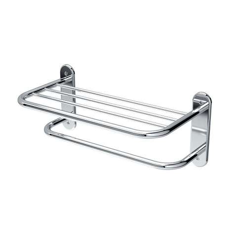 18in Wall Mounted Towel Shelf in Chrome
