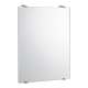22in x 30in Minimalist Flat Edge Wall Mounted Mirror in Chrome