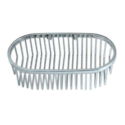 10 Inch Oval Shower Basket in Chrome