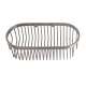 10 Inch Oval Shower Basket in Satin Nickel