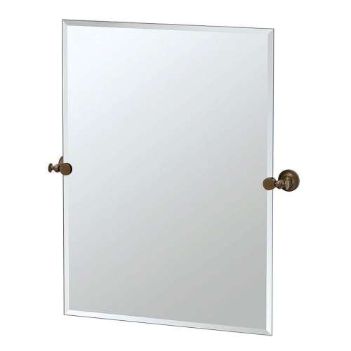 28in Rectangular Beveled Wall Mounted Mirror