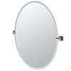 Elevate 4059LG 28-1/2in Oval Beveled Wall Mounted Mirror with Accents in Chrome