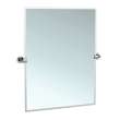 23-1/2 Inch Beveled Edge Tilting Rectangular Wall Mirror in Chrome