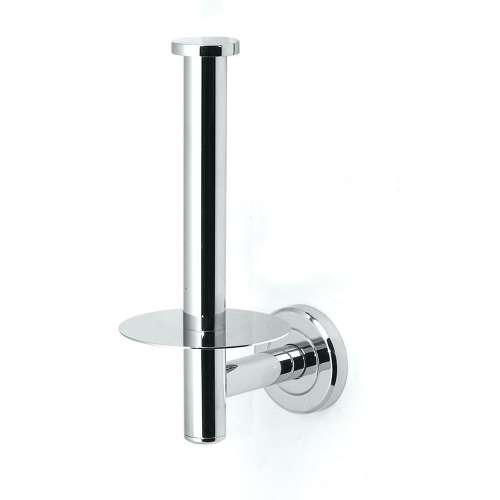 Traditional Upright Bathroom Tissue Holder in Chrome
