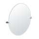 Channel Large Oval Beveled Tilting Wall Mirror in Chrome