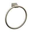Wall Mounted Towel Ring in Satin Nickel