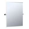 Large Rectangular Tilting Wall Mirror in Chrome