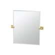 Elevate KA-ELE-5-BB 5-Piece Bathroom Accessory Kit with Mirror, Brushed Brass