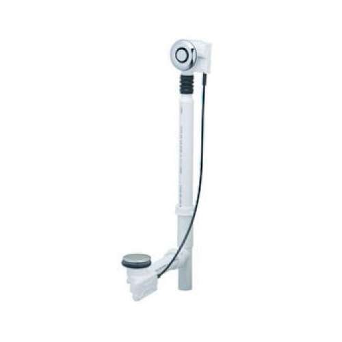 17in-24in Tub and 27in Cable PushControl Complete Unit in ForeverShine PVD Brushed Nickel