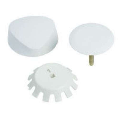 Trim Kit with Traditional Plastic Handle in White