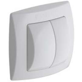 PE Straight Connector with Seal and Cover Caps in Matte Chrome