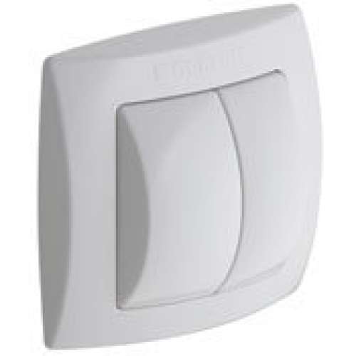 PE Straight Connector with Seal and Cover Caps in Matte Chrome