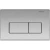 Dual-Flush Actuator Plate from the Kappa 50 Series in Matte Chrome
