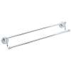 24in Double Towel Bar in Polished Brass