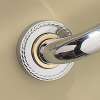 Decorative Grab Bar Escutcheon in Polished Brass
