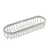 12in Oval Toiletry Basket in Polished Nickel