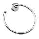 7.1in Towel Ring in Satin Nickel