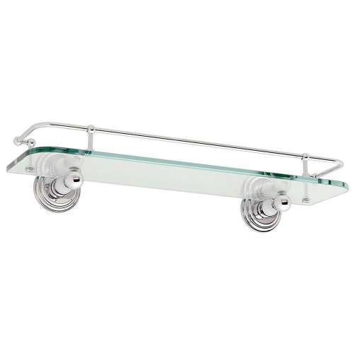 Chelsea 1135T-18/PC 18in Glass Shelf in Polished Chrome
