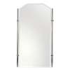 20in x 35in Rectangular Framed Mirror in Polished Nickel