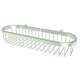 12in Oval Toiletry Basket in Satin Nickel