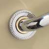 Decorative Grab Bar Escutcheon in Satin Nickel