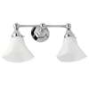 2 Light Bathroom Sconce in Polished Nickel