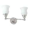 2 Light Up Lighting Vanity Light in Polished Chrome / Satin Etched