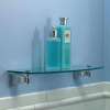 24in Replacement Glass Shelf in Satin Nickel