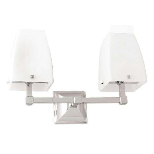 Double Upward Light in Satin Nickel