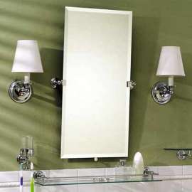 Polished Chrome Large Mirror