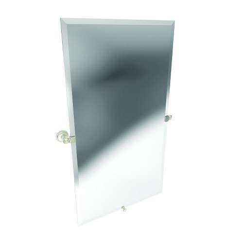 Satin Nickel Large Mirror in Satin Nickel
