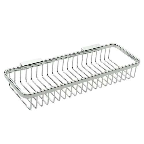 15.4in Wall Mounted Brass Shower Basket