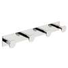Four Hook Robe Hook in Polished Chrome