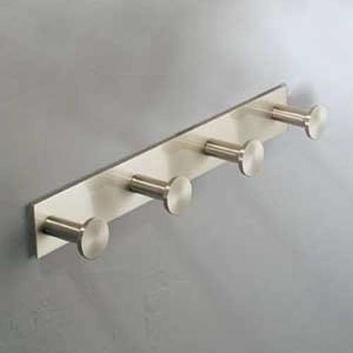 Four Hook Robe Hook in Satin Nickel