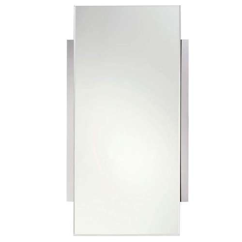 18.3in Rectangular Mirror in Satin Nickel