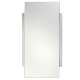 18.3in Rectangular Mirror in Satin Nickel