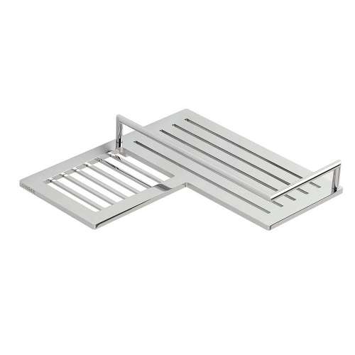 9.4in Metal Corner Shelf, Left