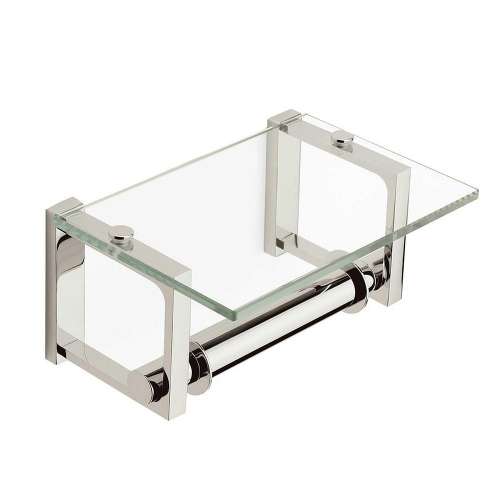 Frame Tempered Glass Toilet Paper Holder