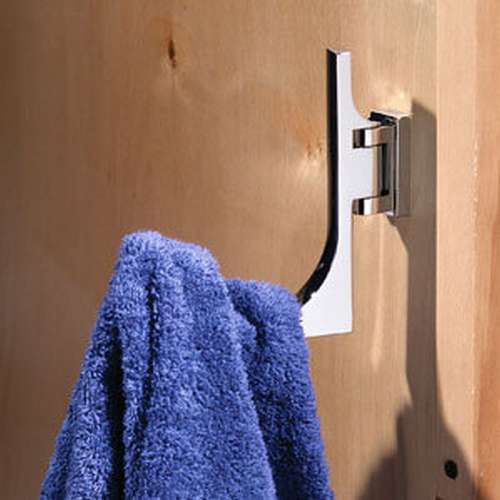Pivoting Towel Hook in Satin Nickel