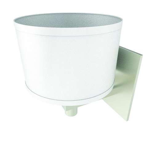 Single Light with Fabric Shade in Satin Nickel